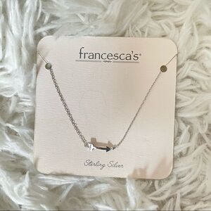 3/$45 Sterling sliver mini arrow necklace